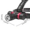 Cross-border new arrival L2 luz brillante de buceo faros USB recargables larga duración profesional al aire libre de aluminio de aluminio faros Item Picture
